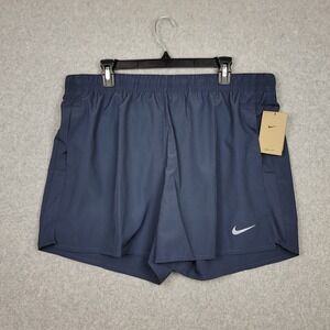 Nike Men's Athletic Shorts Navy with White Swoosh